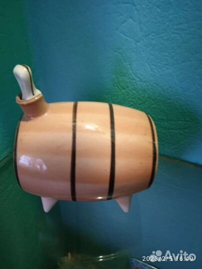 Бочонок для ликера фарфор СССР