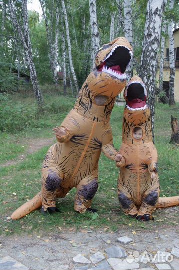 Надувной костюм динозавра T-rex