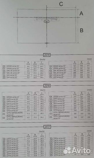 Фирменный кронштейн для тв Samsung WMN-M15EB