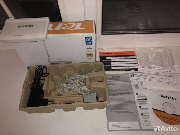 Adsl модем маршрутизатор Tenda D152