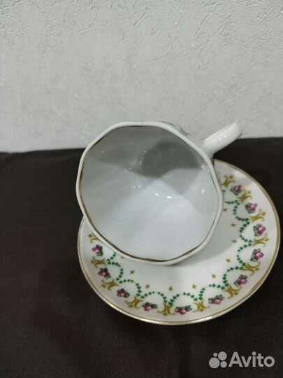 Кофейная пара фарфор лфз СССР
