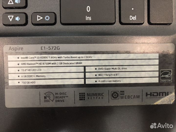 Ноутбук acer