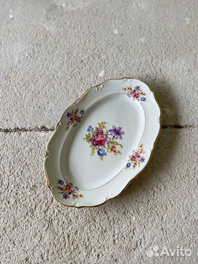 Блюдо винтажное фарфор Карл Тильш