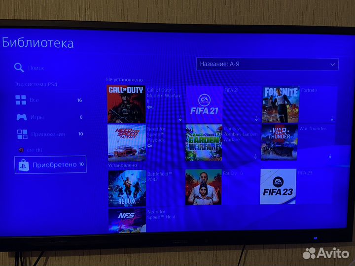 Sony PS4 Slim 10 Игр/2 джоя/2020г