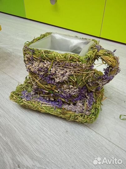 Кашпо, материалы для творчества, ракушки