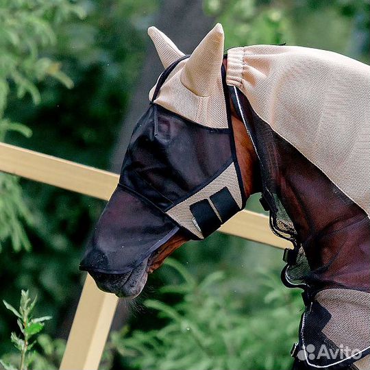 Антимоскитная маска для лошади