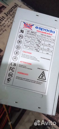 Блок питания Espada 300w