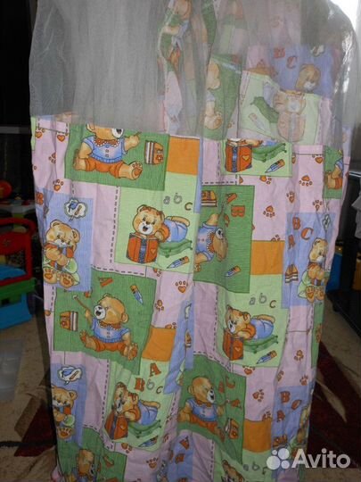 Бортики и балдахин в кроватку