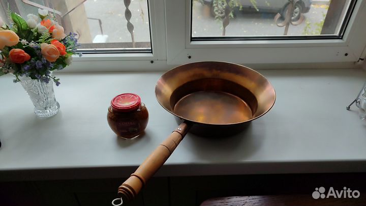 Латунный таз для варенья