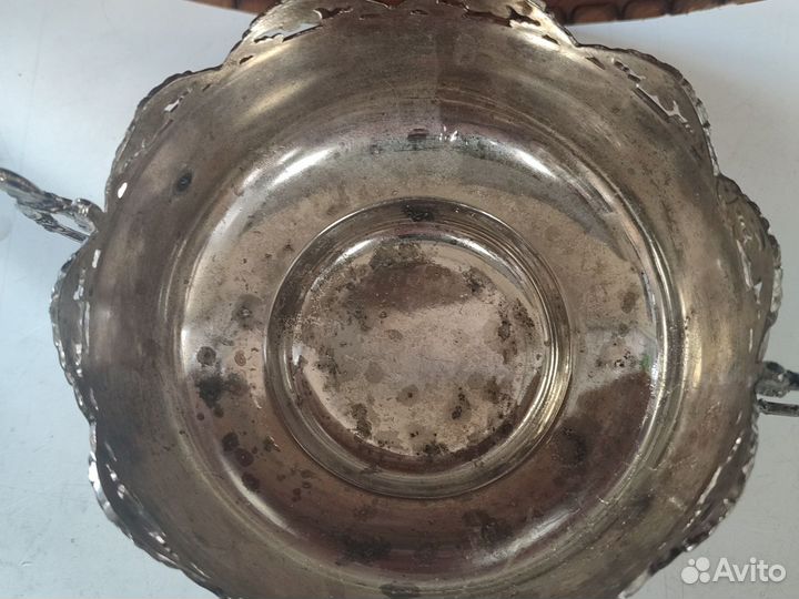 Конфетница из мельхиора