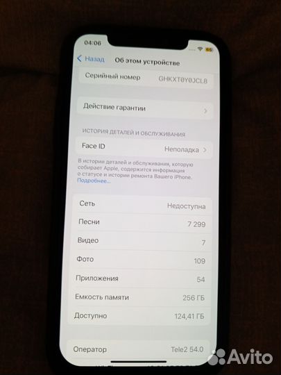 iPhone X, 256 ГБ