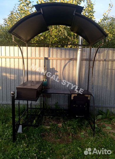 Беседка с мангалом