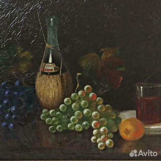 Натюрморт.19 век.Картина.Германия.Живопись.Фрукты