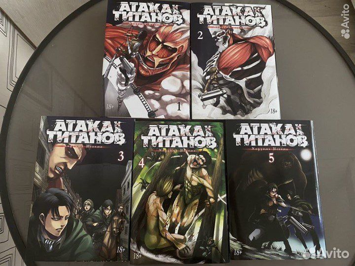 Книги Атака титанов 1-5. Азбука