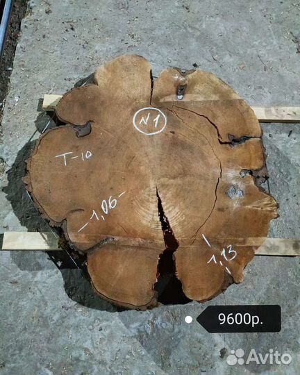 Торцевые спилы ивы камерной сушки