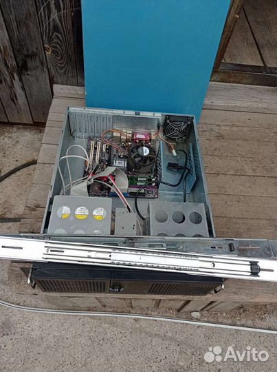 Сервер 2U + салазки