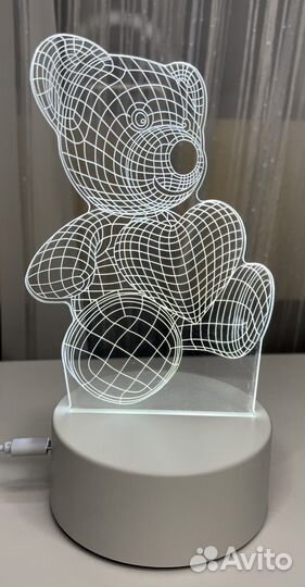 3Д светильник лампа