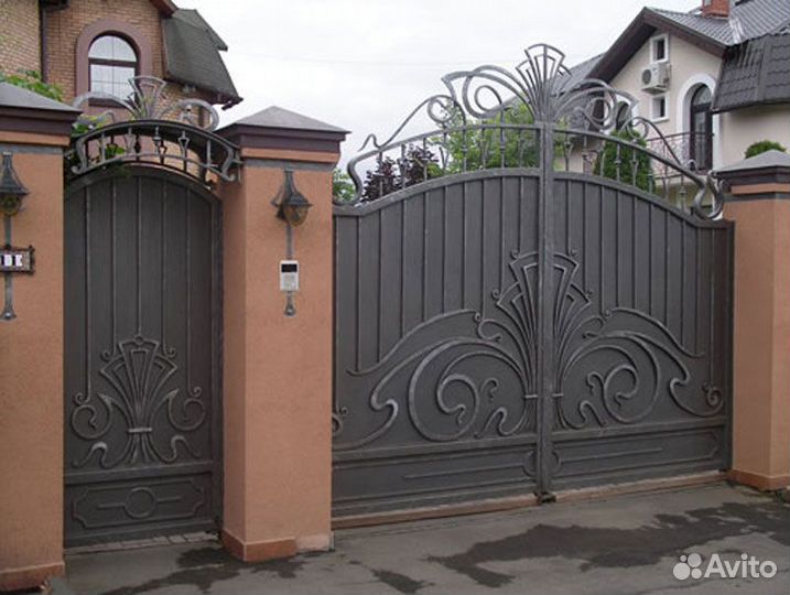 Ворота кованые