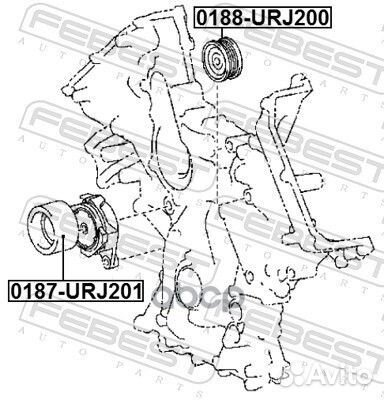 Ролик натяжной 0187URJ201 Febest