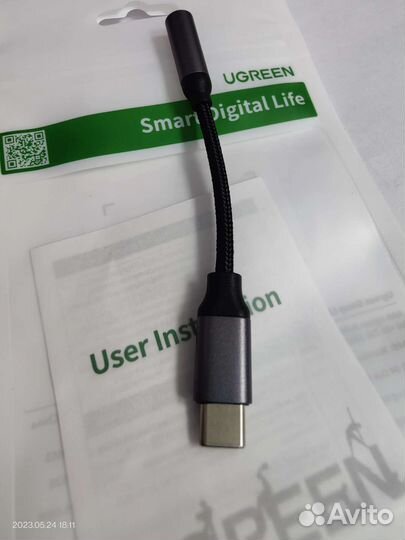 Кабель для смартфона. Type C на 3,5mm