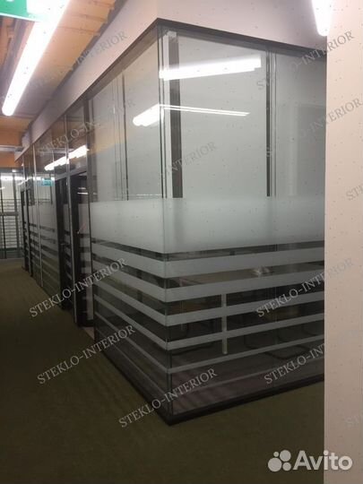 Офисные стеклянные прегородки