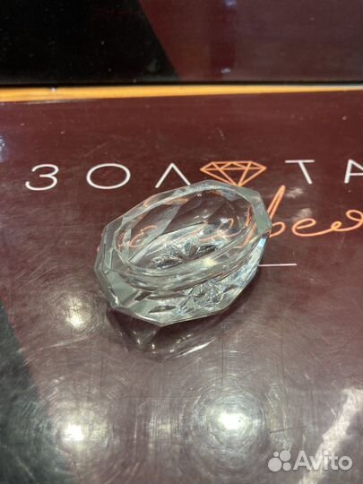 Солонка старинная стекло