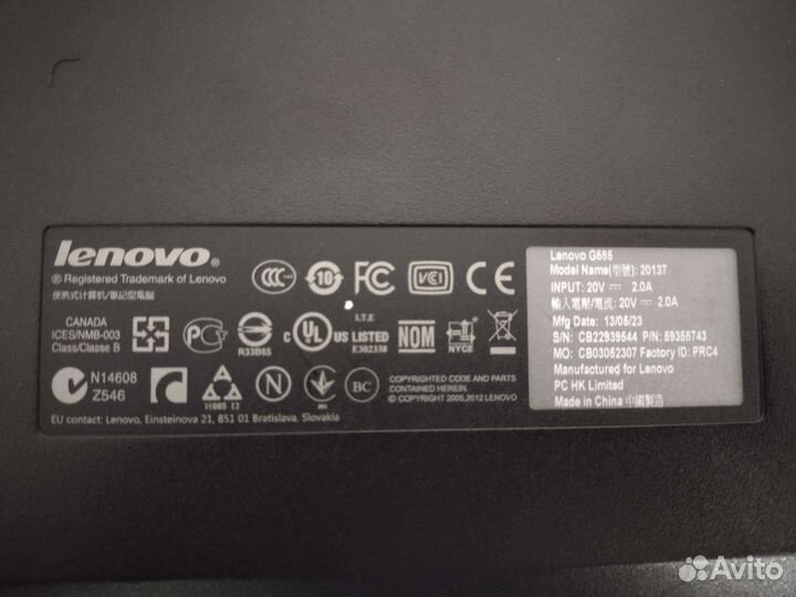 Ноутбук lenovo