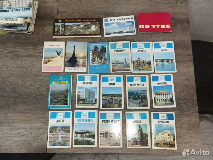 Наборы открыток СССР Города разных издательств