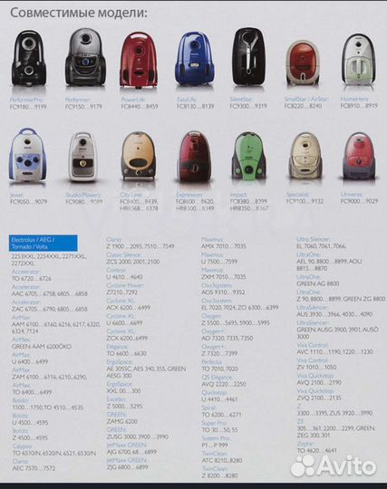 Мешки для пылесоса тип S-bag 5шт + 1шт hepa фильтр