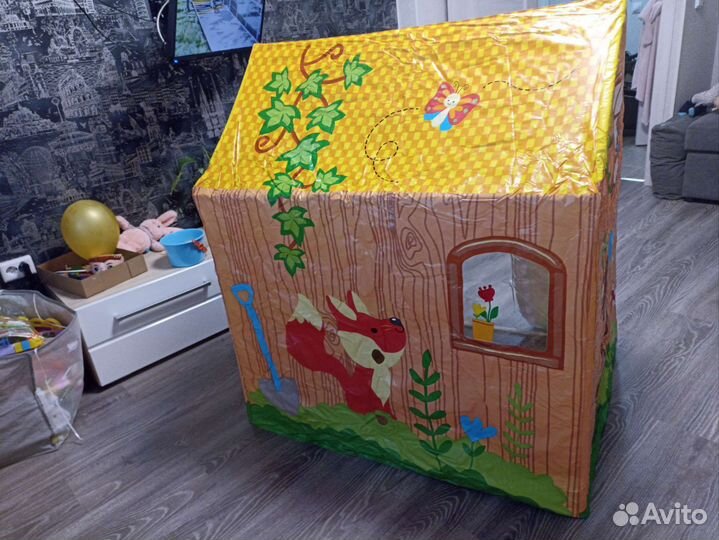 Домик для игр Bestway жёлтый