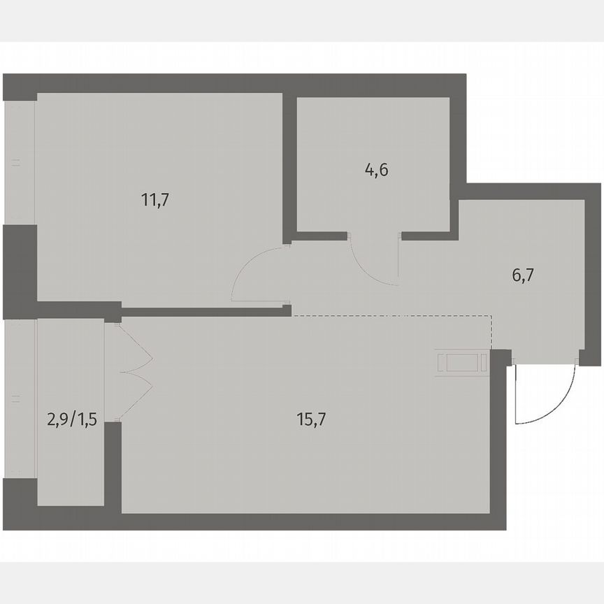 1-к. квартира, 40,2 м², 9/12 эт.