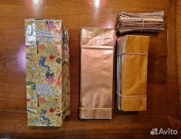 Пакеты для фасовки чая, кофе + зажимы