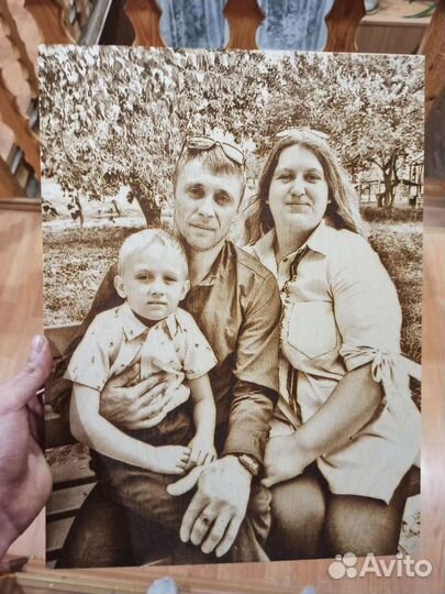 Выжигание портретов на дереве