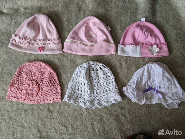 Шапки на 2-4 года (48-50) на весну-лето