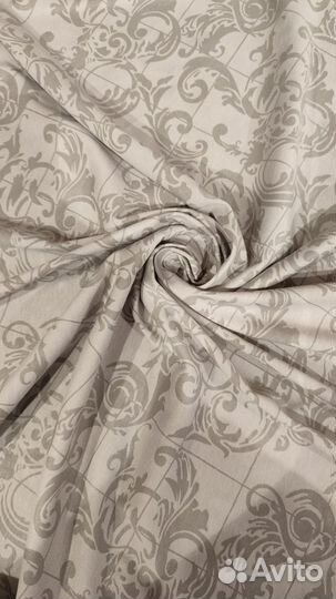 Ткань Кулирка Синие цветы