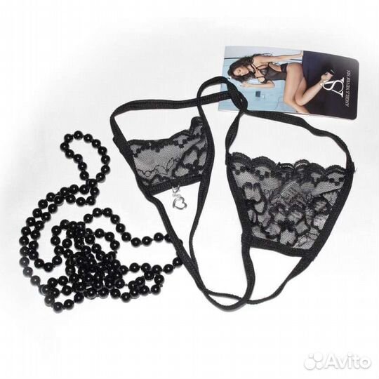 Черные женские стринги р-р 42, 46 новые Польша