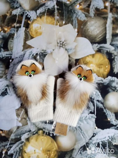 Варежки с лисичками