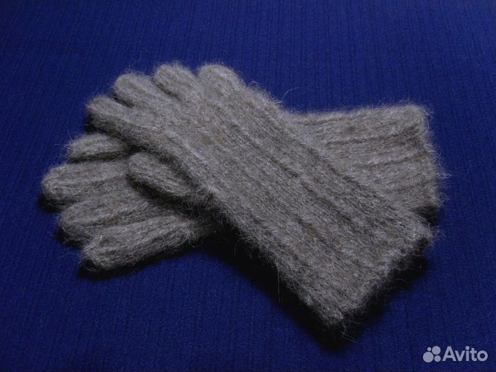 Перчатки мужские из собачьей шерсти Grey