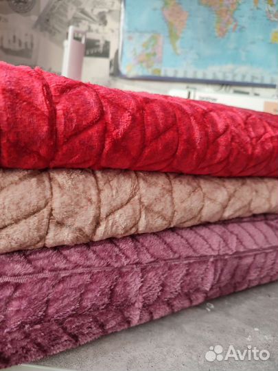 Новые пледы (размер евро): кролик, травка, кубик