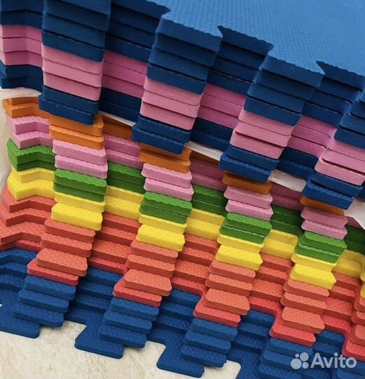 Мягкий массажный модульный коврик, 25 пазлов