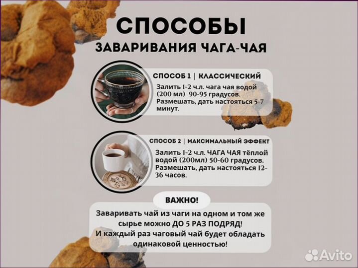 Чага-чай в ассортименте