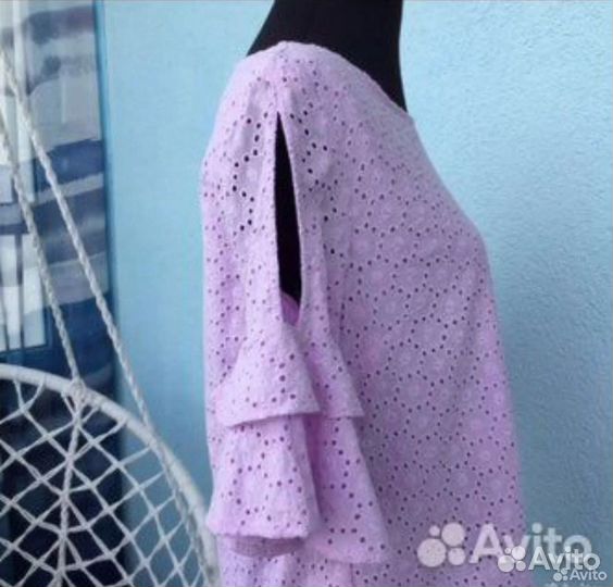 Блузка хлопок ришелье 42