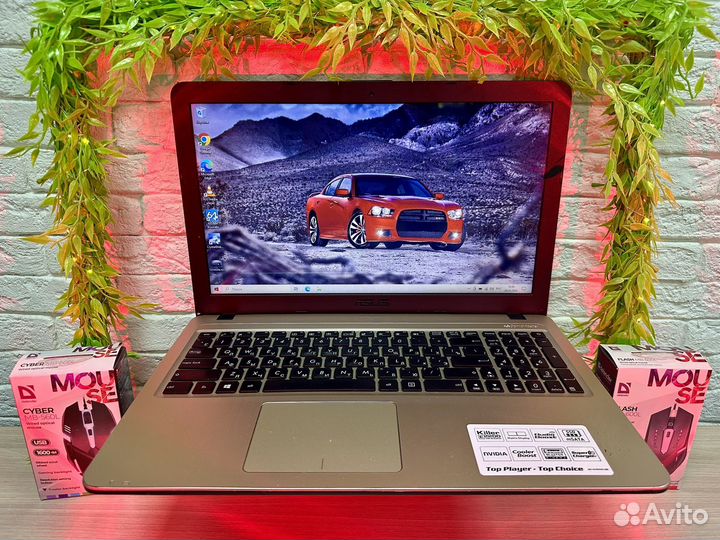 Мощный ноутбук Asus 4GB/SSD/255GB