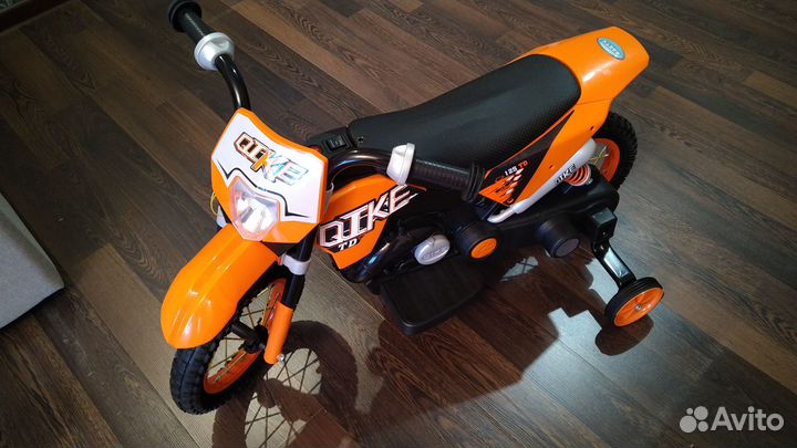 Детский электромотоцикл Qike TD Orange