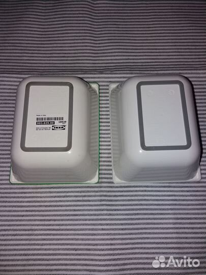 Контейнер Варьера IKEA, зеленый, серый, 2шт