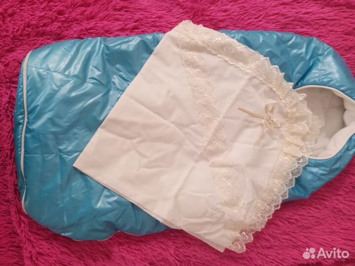 Конверт на выписку зимний для мальчика