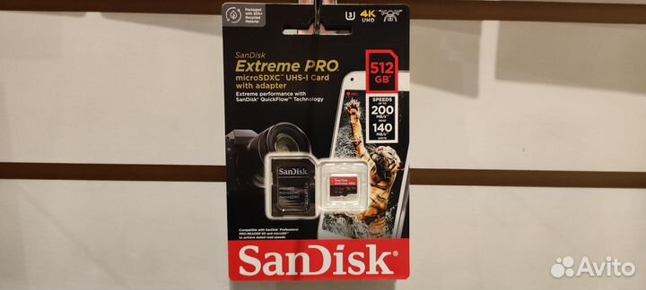 Карта памяти Sandisk Extreme PRO MicroSD 512GB