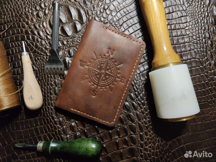 Обложка для паспорта из натуральной кожи