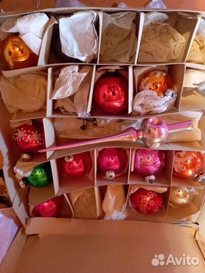 Набор ëлочных украшений ГДР