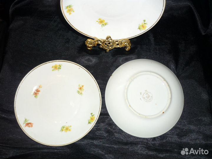 Редкие блюдца Пролетарий Новгород 1953-1958 г